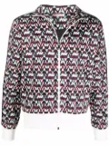 Valentino Garavani Optical-print track jacket - Blue