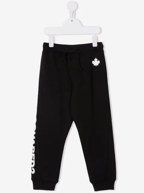 DSQUARED2 KIDS maple-leaf jersey track pants