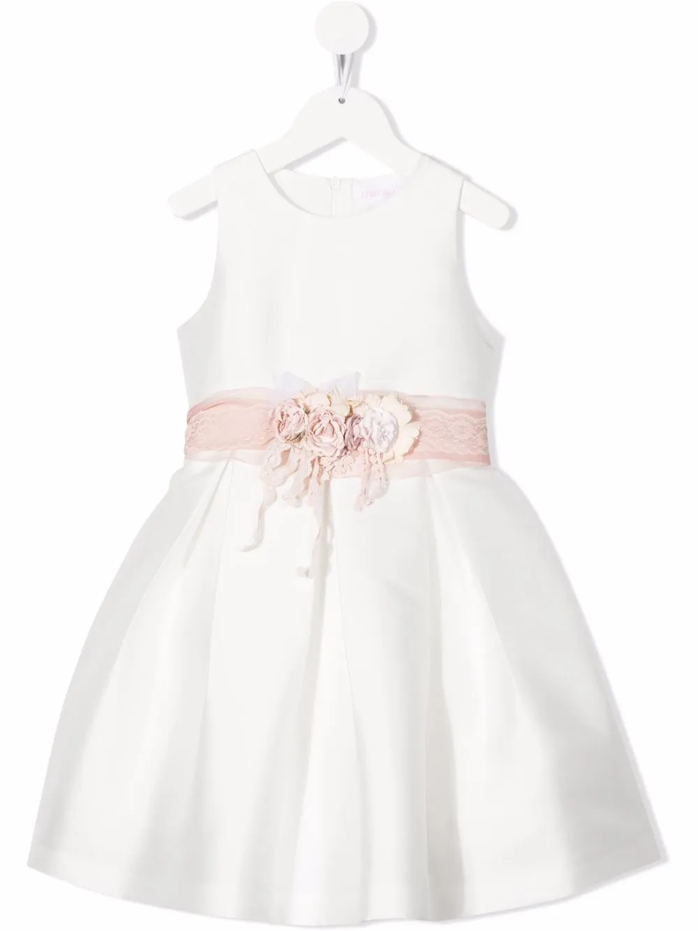 

Mimilù flower-applique detail dress - White