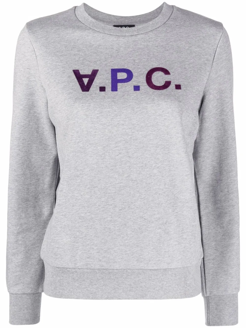 

A.P.C. sudadera con logo estampado - Gris