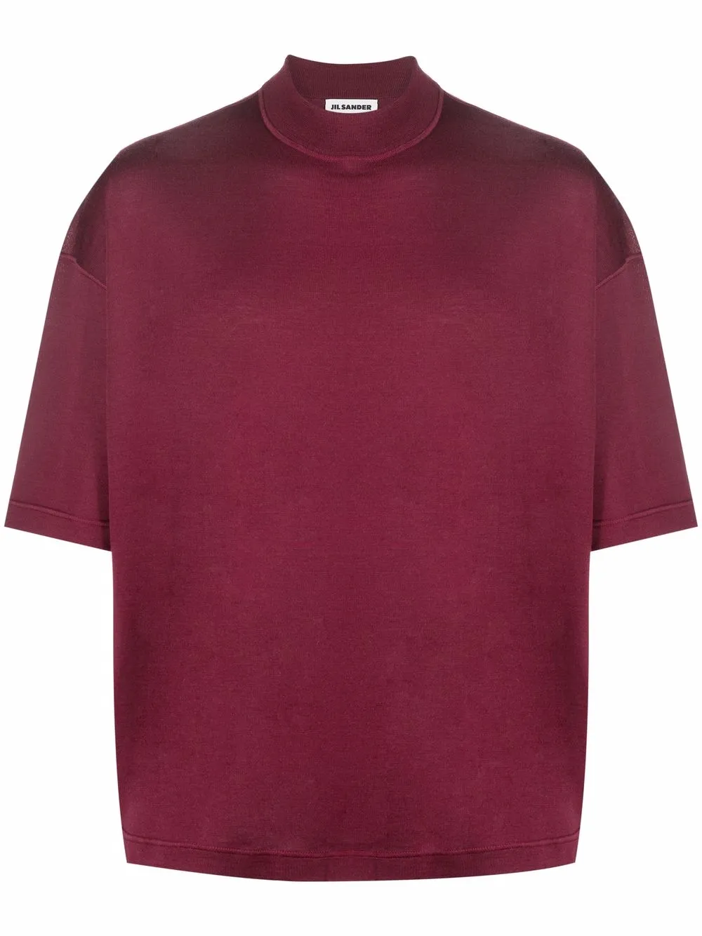 

Jil Sander high-neck short-sleeve sweater - Red