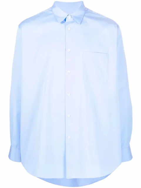 Comme Des Garçons Shirt chest-pocket long-sleeve shirt