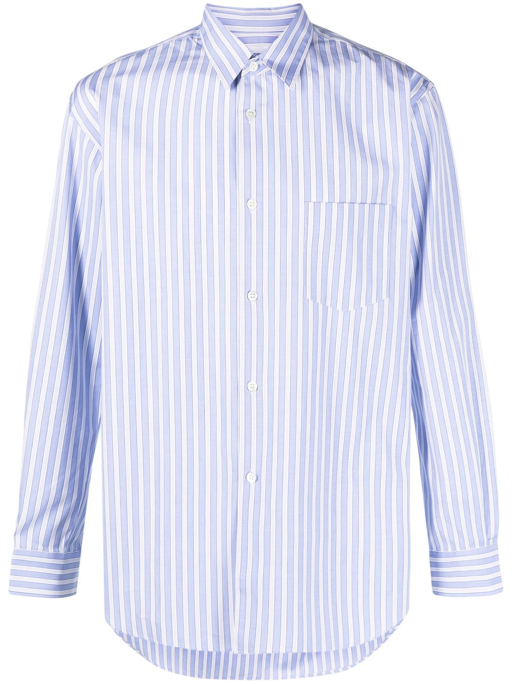 Comme Des Garcons Shirt vertical stripe-print patch-pocket shirt Men