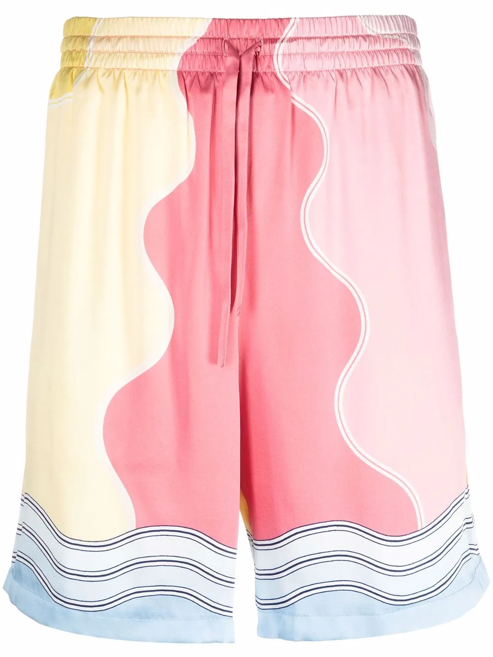 Casablanca шелковые спортивные шорты Tennis Club