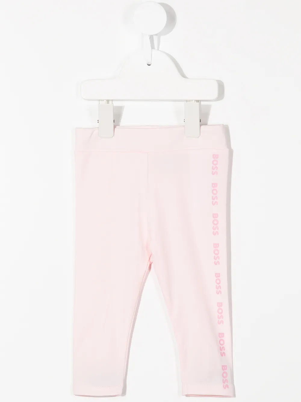 

BOSS Kidswear pants con logo estampado - Rosado