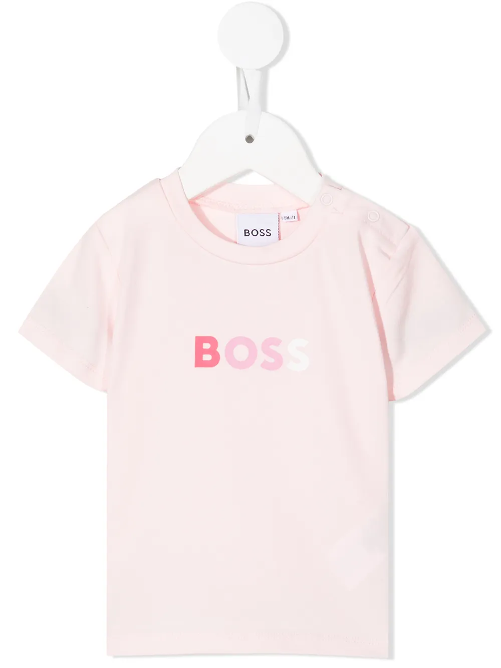 

BOSS Kidswear logo crew-neck T-shirt - Pink