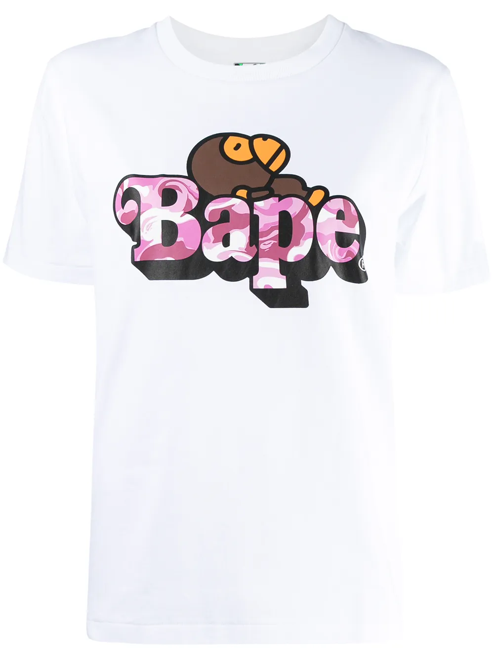 A BATHING APE® футболка Resting Milo с логотипом