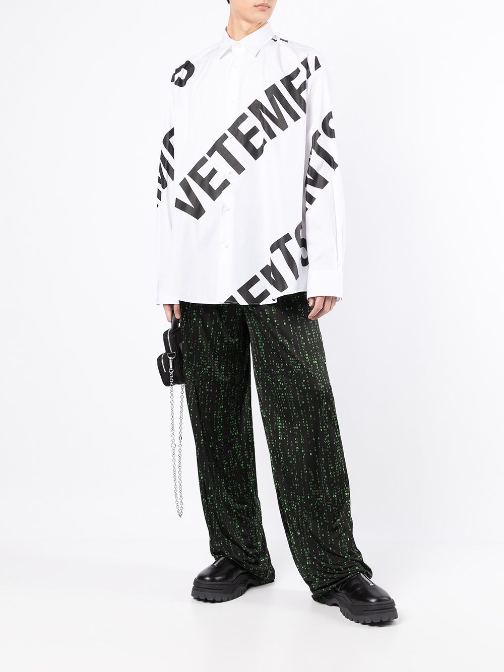 фото Vetements рубашка с логотипом