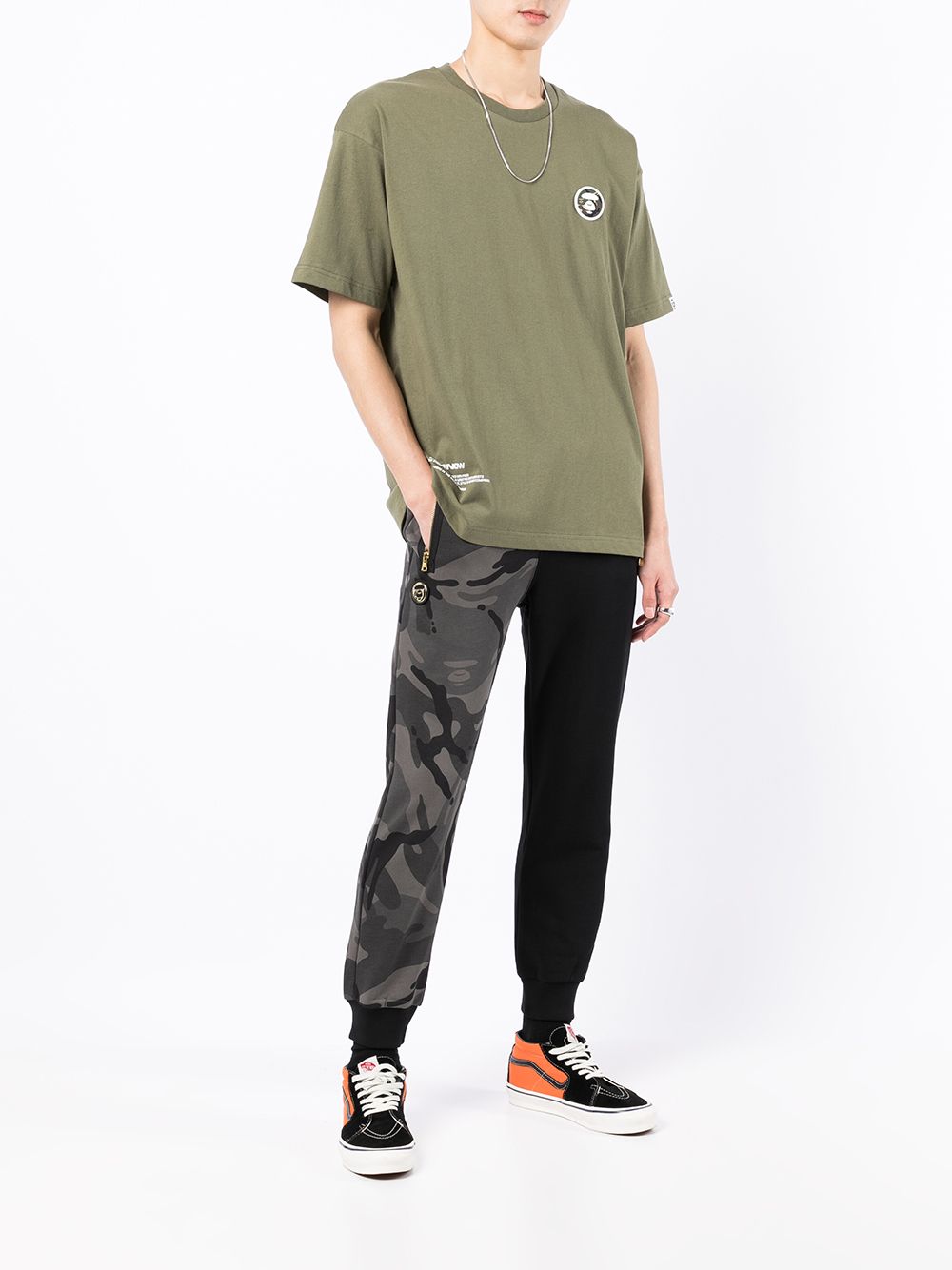 AAPE BY *A BATHING APE® Trainingsbroek met camouflageprint - Zwart