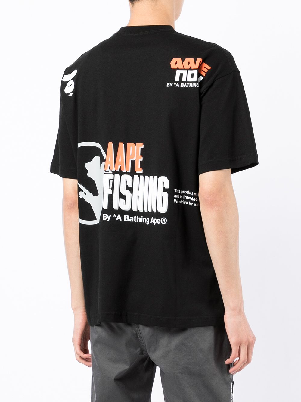 фото Aape by *a bathing ape® logo-print short-sleeve t-shirt