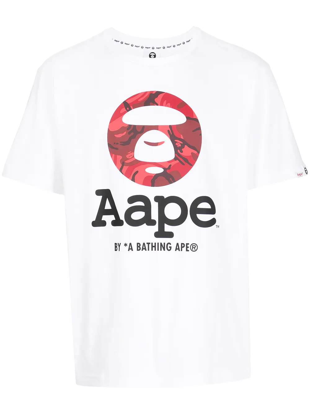 aape white t shirt