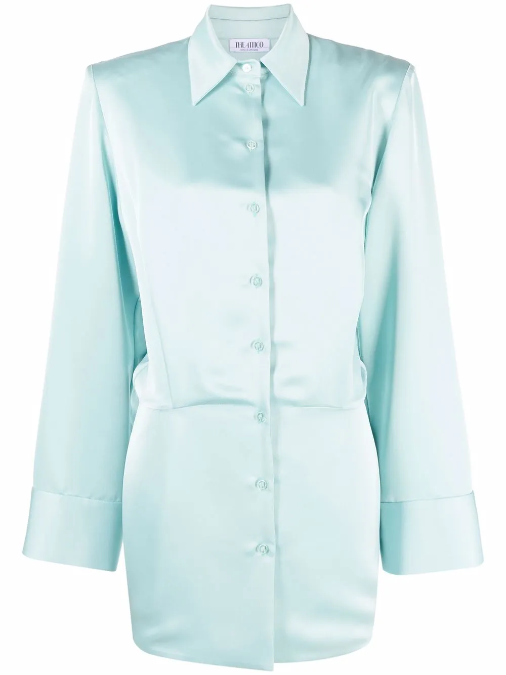 

The Attico Margot mini shirtdress - Green