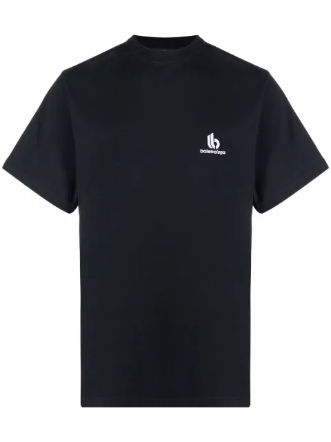Balenciaga logo-embroidered short-sleeve T-shirt