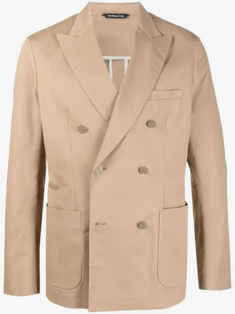 Tonello double-breasted fitted blazer