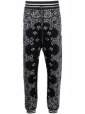 AMIRI Bandana B-Ball jacquard track pants - Black