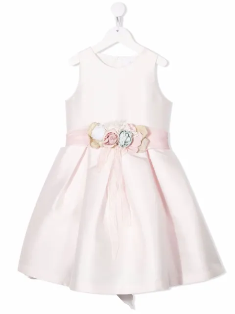 Mimilù vestido con apliques florales