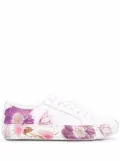 Ferragamo floral-print sneakers - White