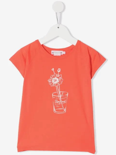 Bonpoint playera con estampado floral