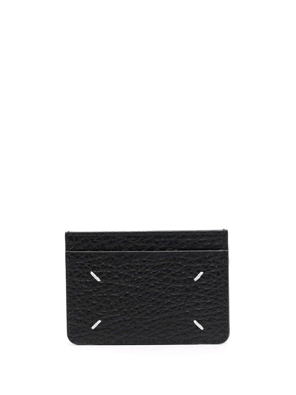 four-stitch leather card holder