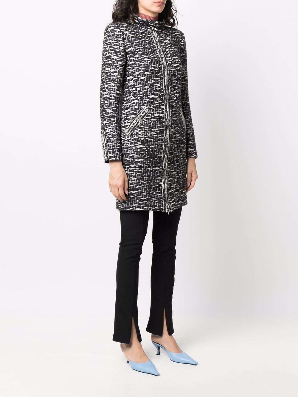 CHANEL 2010 boucle zip-up jacket Women