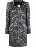 CHANEL Pre-Owned 2010 bouclé zip-up jacket - Black
