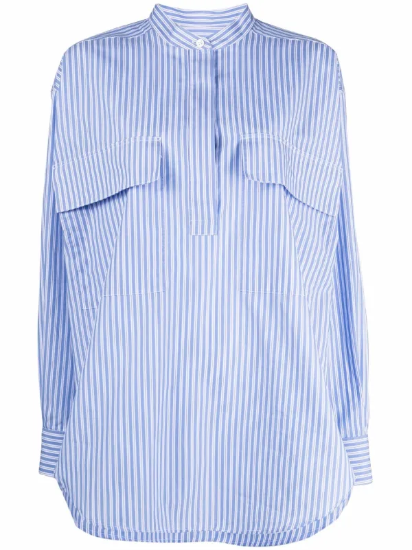 Shop Closed long-sleeve striped shirt 