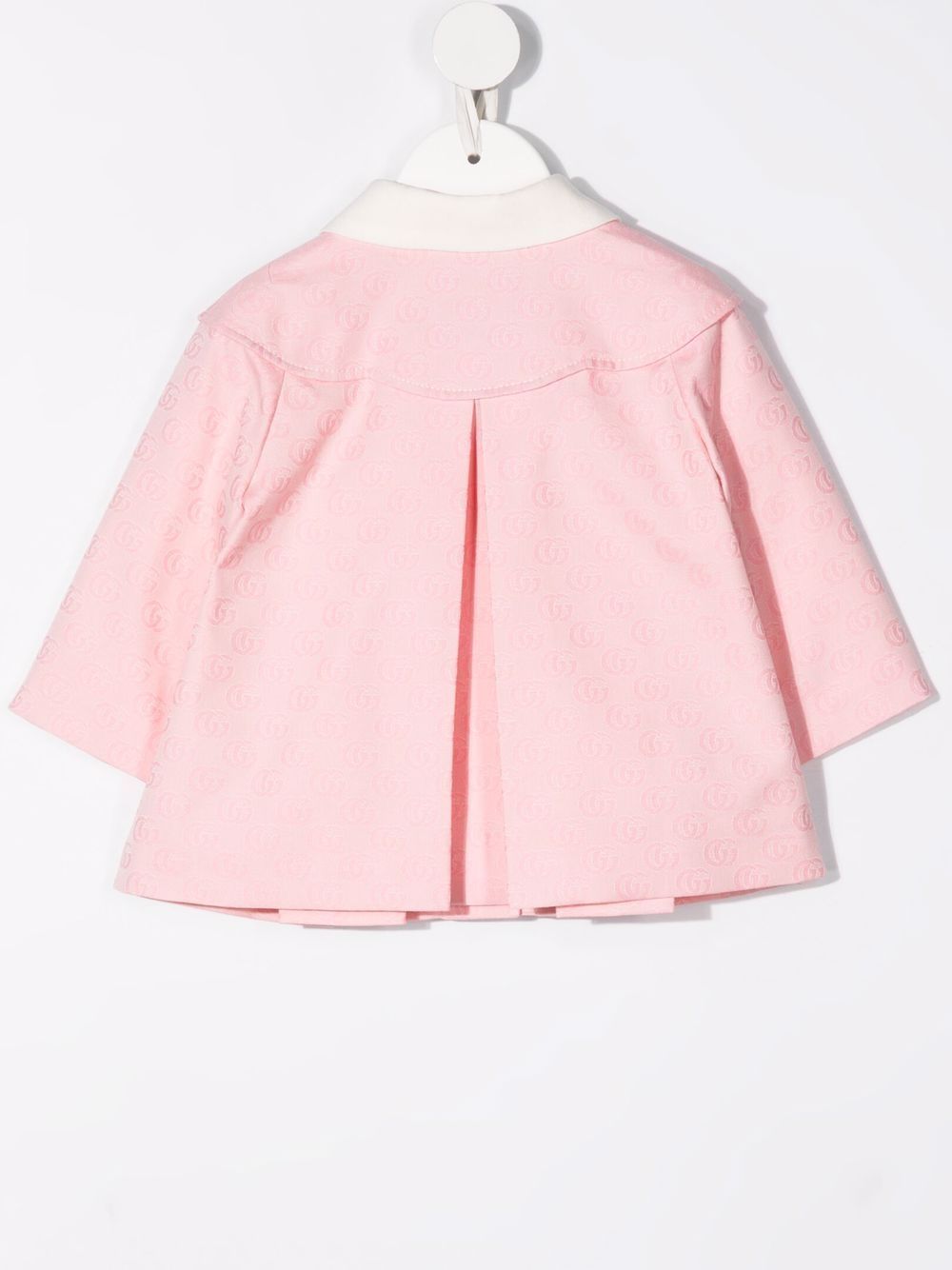 Gucci Kids Double G collared coat - Pink