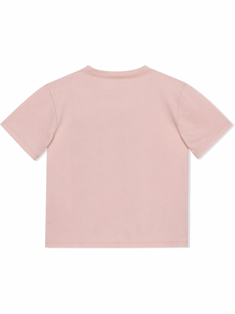 Gucci Kids T-shirt met logoprint - Roze