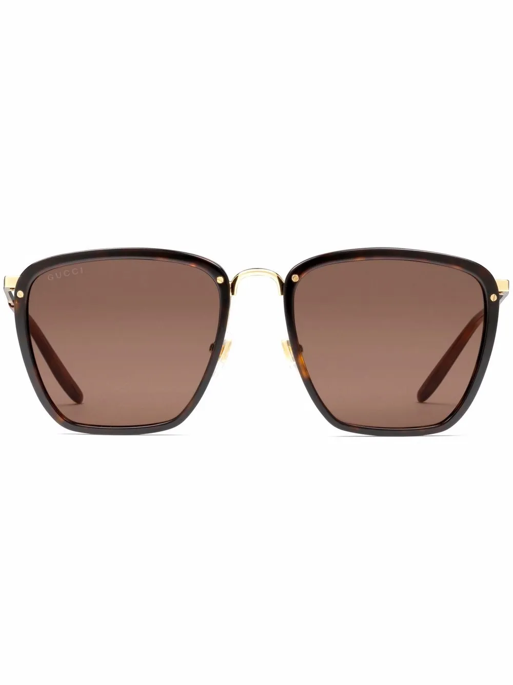 

Gucci Eyewear lentes de sol con armazón cuadrada - Marrón