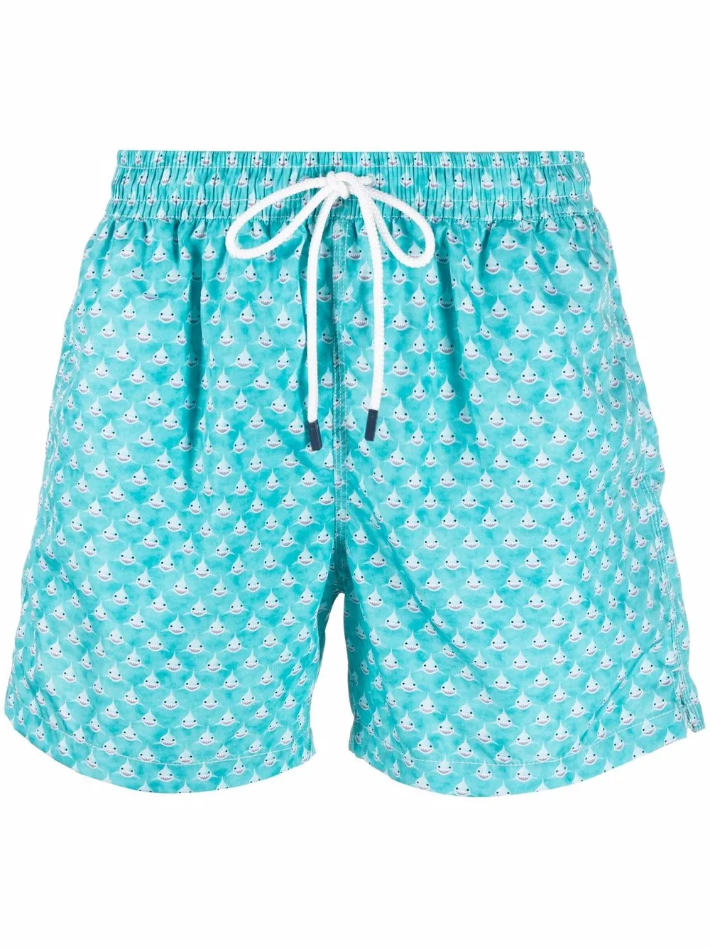 

Fedeli shorts de playa con cordón estampado - Azul