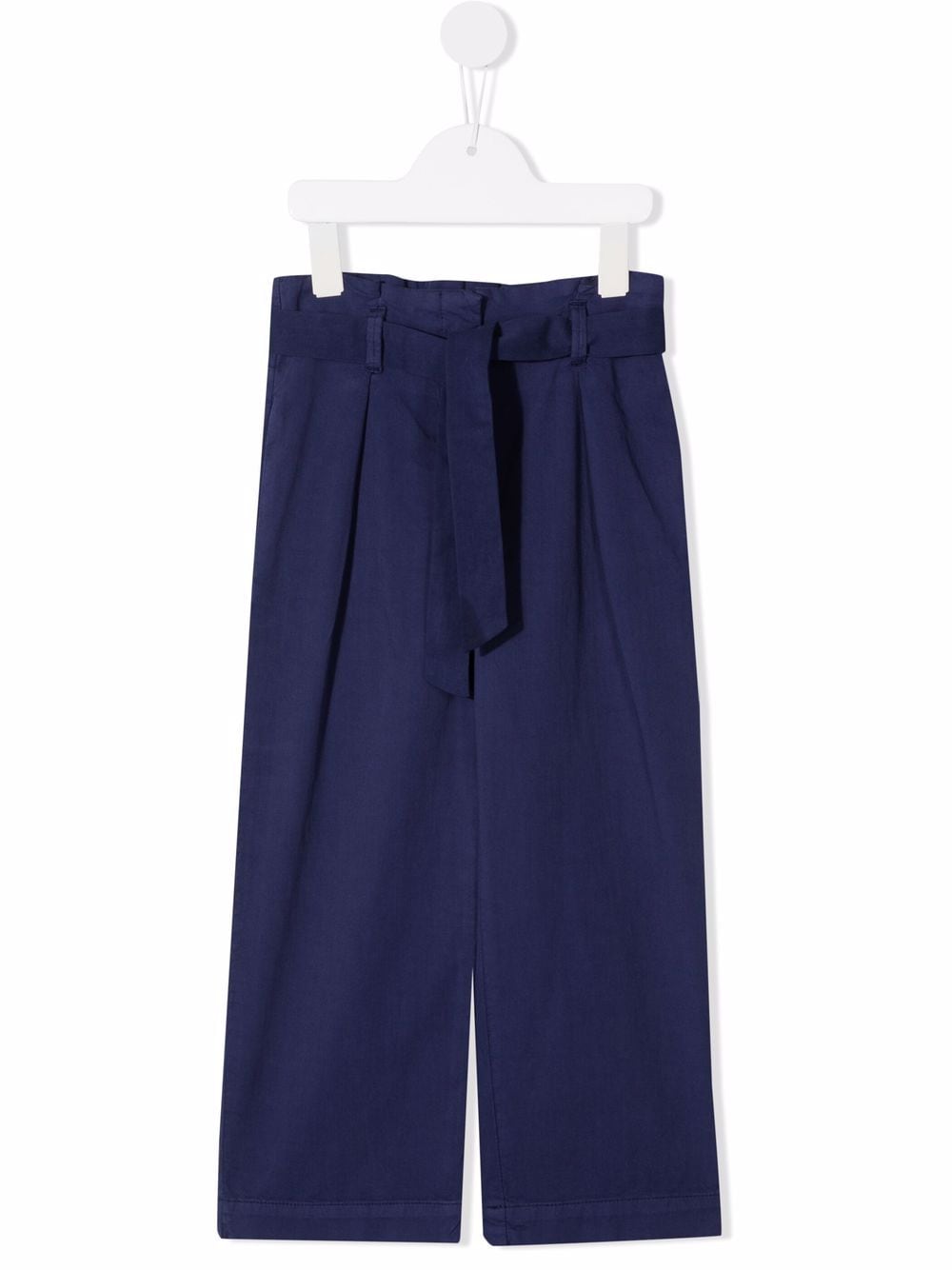 bonpoint pantalon de costume à taille nouée - bleu