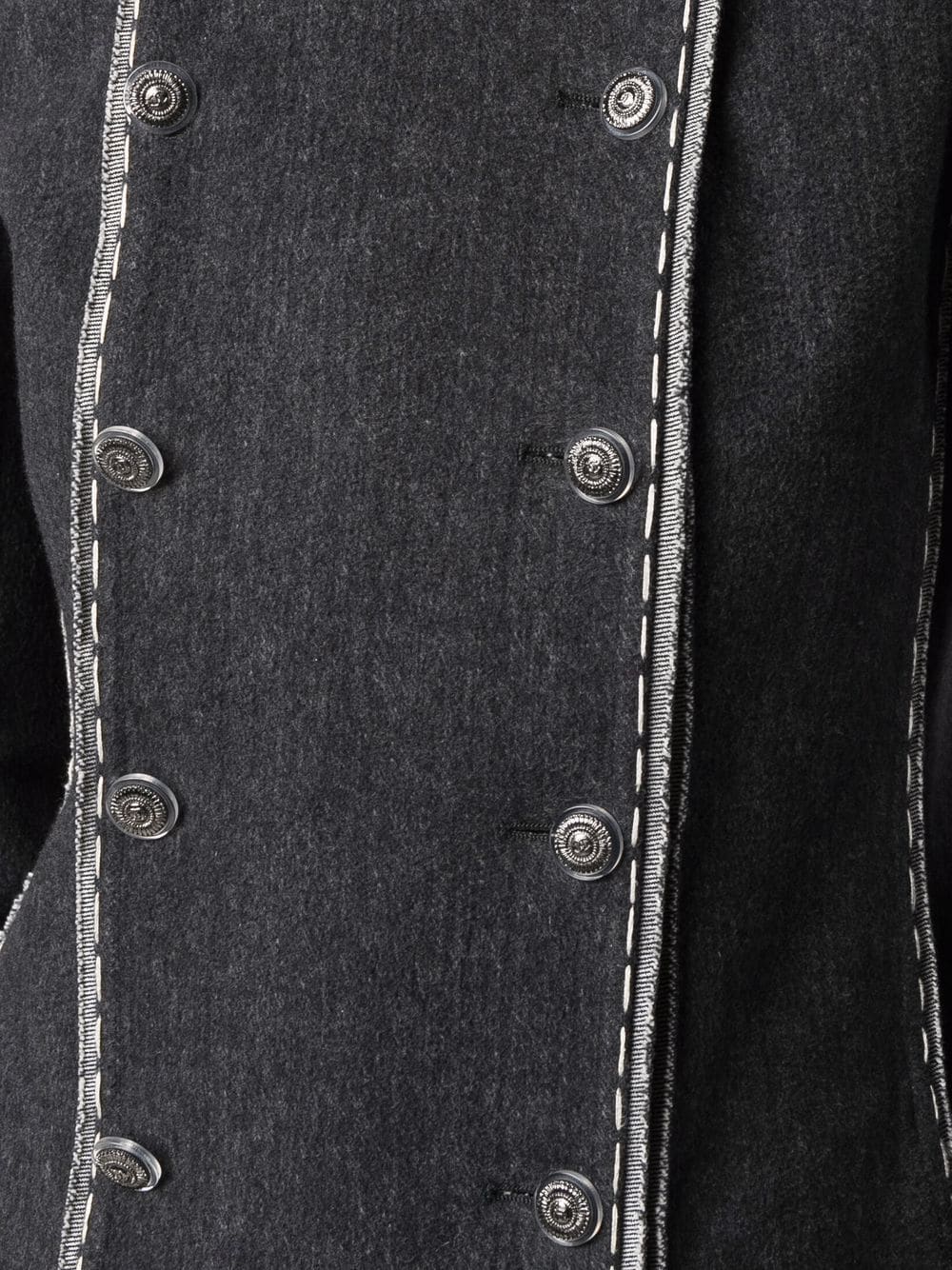 фото Chanel pre-owned двубортная джинсовая куртка 2010-го года