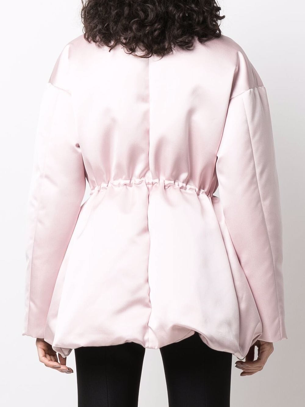 Shop Giambattista Valli Satin-finish Flap-pocket Jacket In Pink