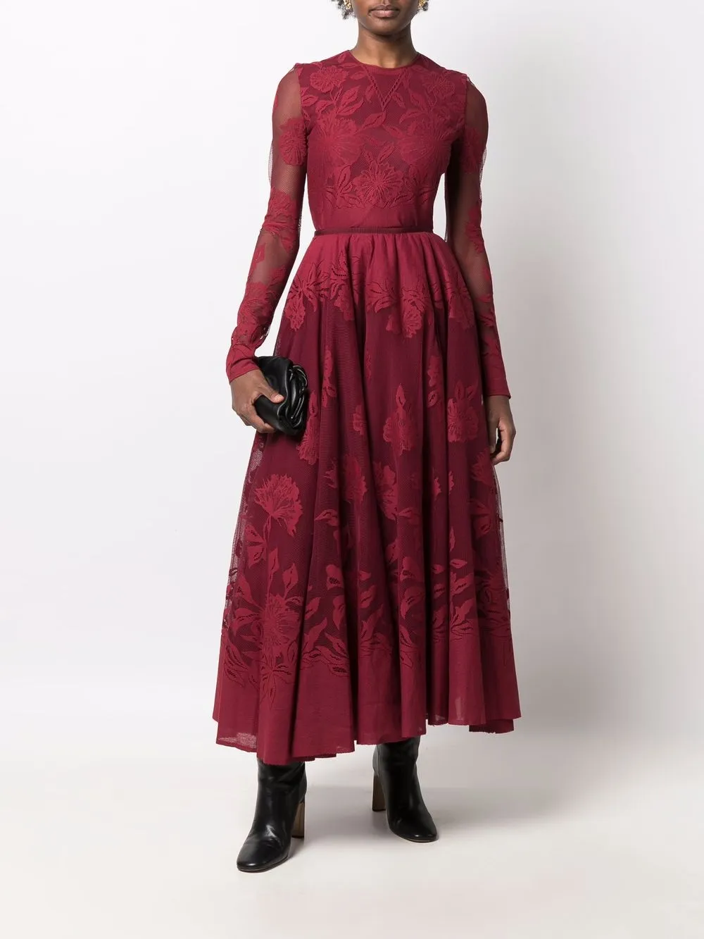 Giambattista Valli Blouse met kant - Rood
