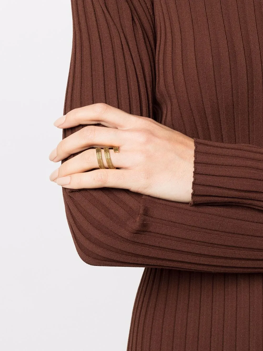 Federica Tosi Ring met textuur - Goud
