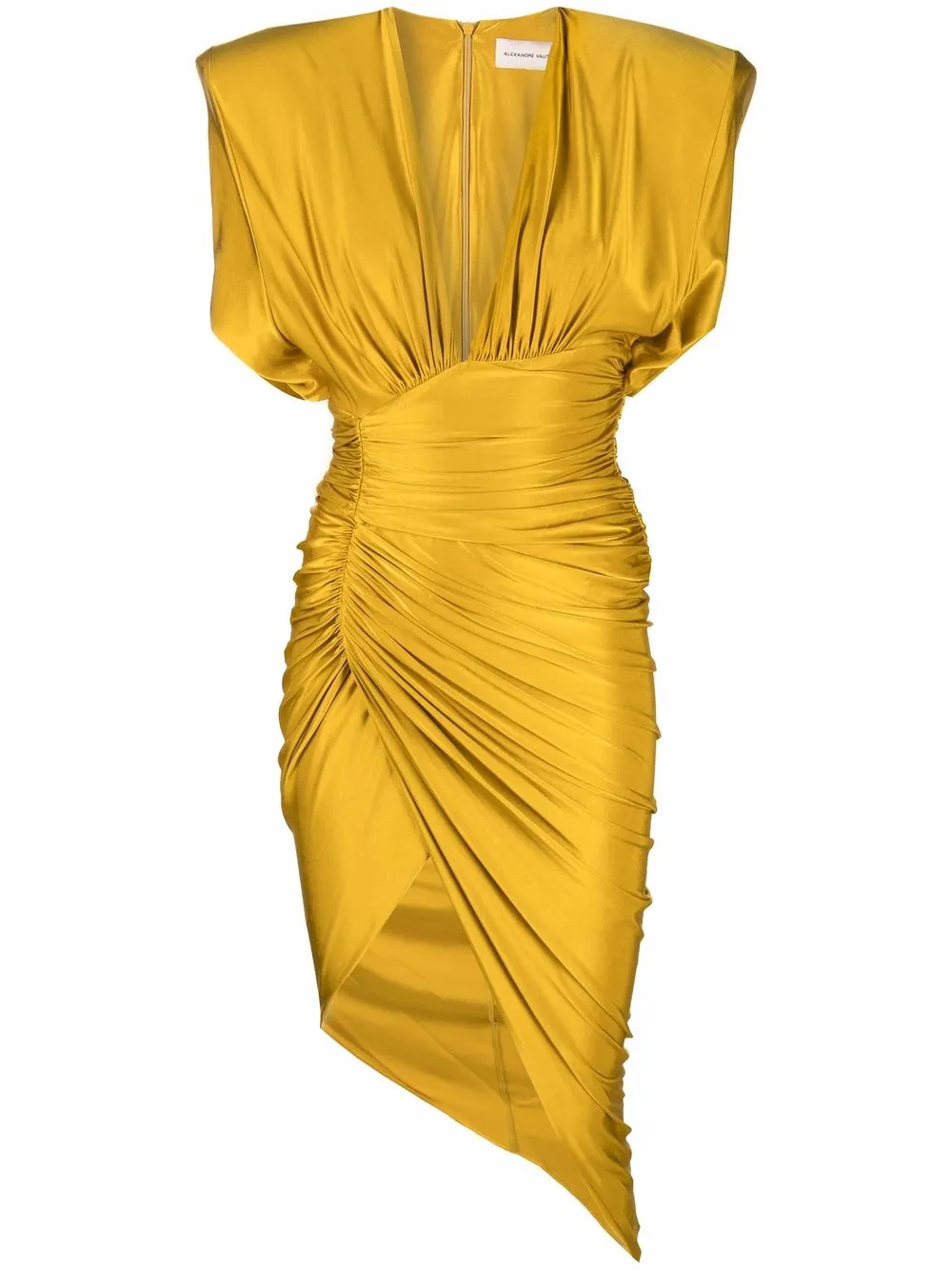 Alexandre Vauthier draped asymmetric midi dress