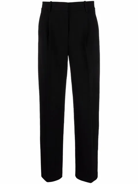 Theory pantalones rectos con tiro alto