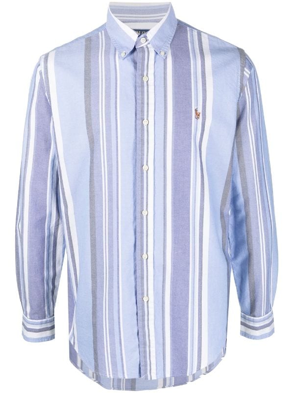 blue long sleeve polo shirt ralph lauren