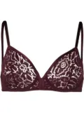 ERES floral-lace detail bra - Purple