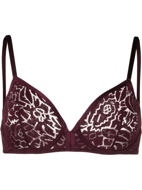 ERES floral-lace detail bra