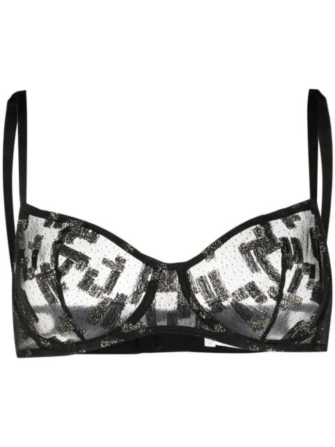ERES semi-sheer lace bra
