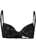 ERES metallic-threading embroidered bra - Black