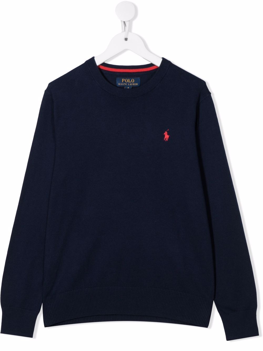 POLO RALPH LAUREN KIDS embroidered-logo jumper - Blue