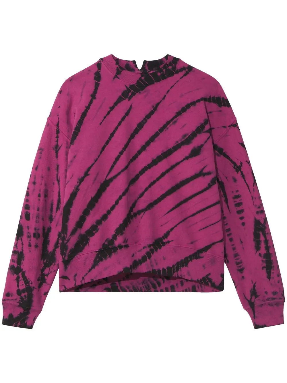 

Proenza Schouler White Label sudadera con estampado tie-dye - MAGENTA/BLACK