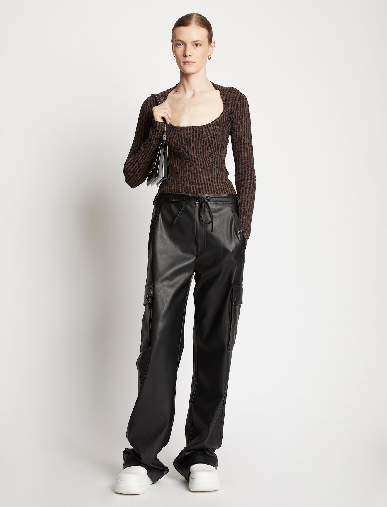 Plaited Rib Scoop Neck Sweater #1