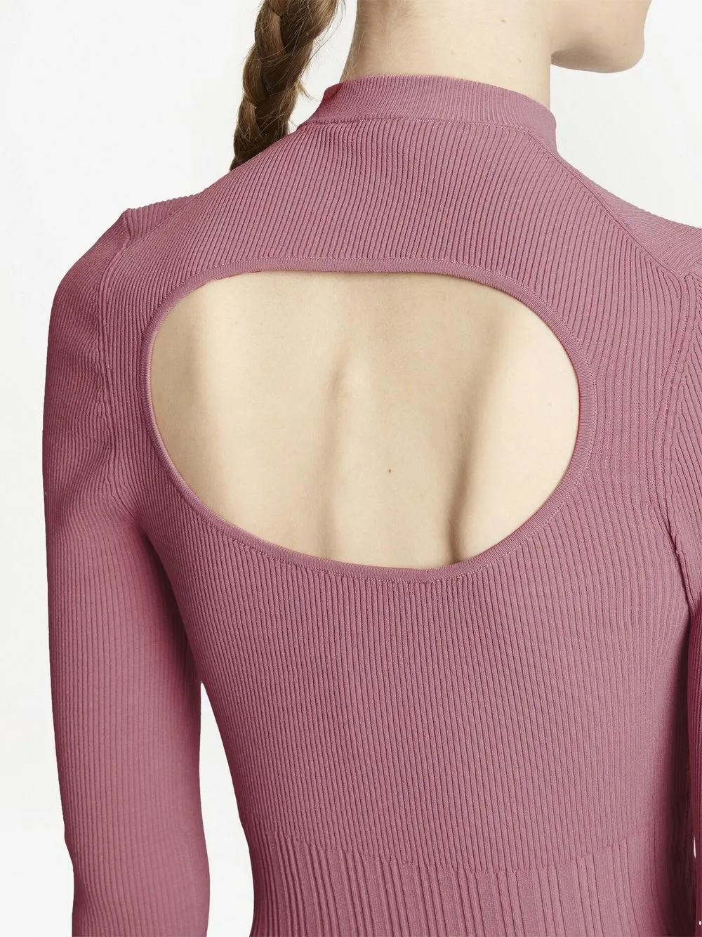 Shop Proenza Schouler White Label Cut-out Detail Knitted Top In Pink