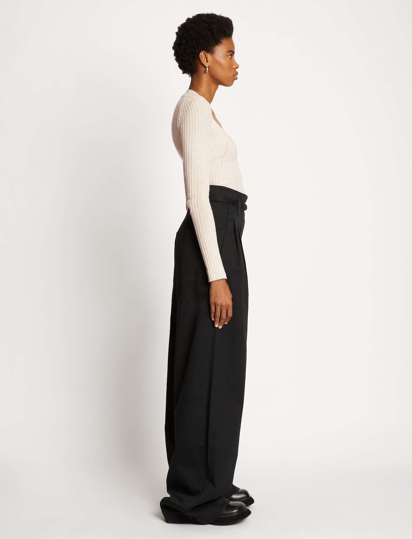Plaited Rib Scoop Neck Sweater #2