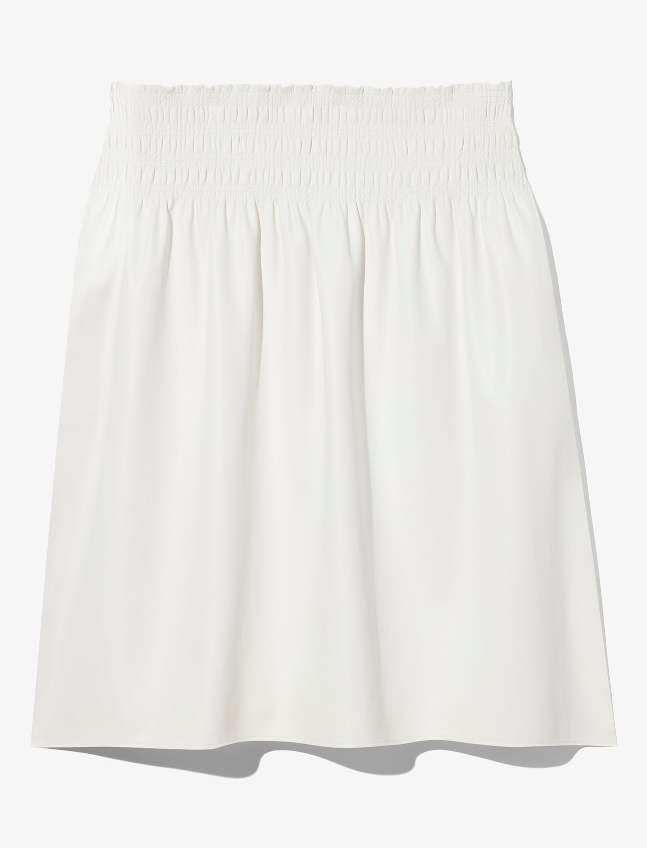 Faux Leather Smocked Skirt #4