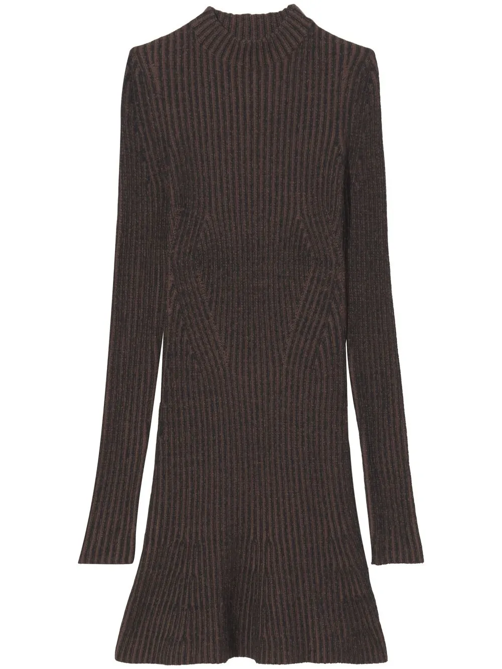 

Proenza Schouler White Label vestido tejido de canalé - Marrón