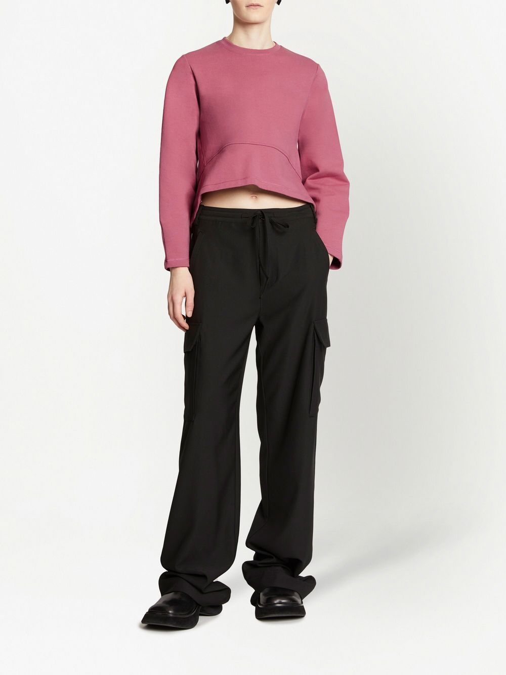 Proenza Schouler White Label Sweater met ruche afwerking - Roze